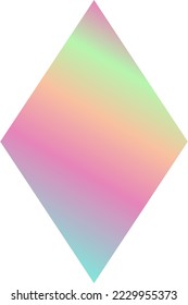 Holographic Shape Decorative Element Vector