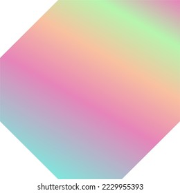 Holographic Shape Decorative Element Vector