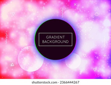Holographic Shape. Gradient Presentation. Motion Dots. Retro Multicolor Backdrop. Modern Background. Tech Poster. Purple Magic Texture. Simple Flyer. Violet Holographic Shape
