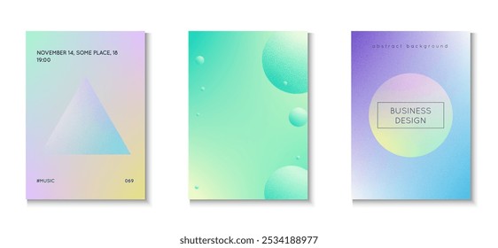 Holographic Shape. Memphis Poster. Violet Texture Minimal Set. Creative Elements. Cyberpunk Sphere Template. Grain 3d Poster. Triangle Background. Purple Holographic Shape