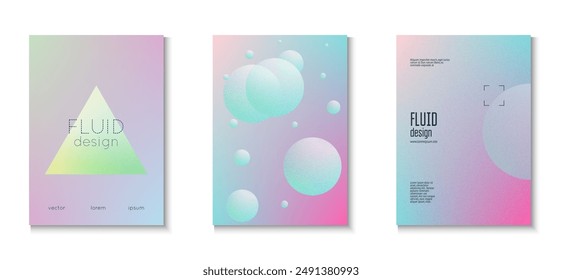 Holographic Shape. Vibrant Poster. Elegant Banner. Aesthetic Radial Collection. Grainy Gradient Design. Pink Grain 3d Set. Abstract Poster. Violet Holographic Shape