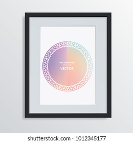 Holographic shapes backgrounds set. Modern geometric covers design. Applicable for gift card,cover,poster,brochure,magazine. Eps10 vector template