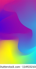 holographic smooth wavy background