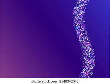 Faísca Holográfica. Efeito transparente. Ilustração Surpresa Leve. Plano de fundo cor-de-rosa da laser. Cristal Banner. Pôster Caindo. Papel Iridescente. Feliz Padrão. Brilho Holográfico Roxo