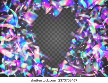 Holographic Sparkles. Glitch Texture. Fantasy Art. Light Tinsel. Blur Abstract Serpentine. Flying Foil. Purple Metal Glitter. Retro Flyer. Blue Holographic Sparkles