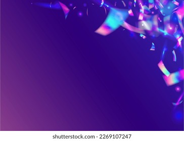 Holographic Sparkles. Hologram Texture. Festive Art. Retro Colorful Backdrop. Webpunk Foil. Laser Prism. Violet Shiny Confetti. Iridescent Glitter. Pink Holographic Sparkles