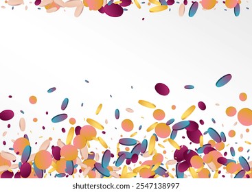 Holographic Splash FallingFestive Grey Background. Magic Christmas Shine Invitation. Celebration Design. Hologram Invitation Wallpaper.