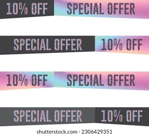 holographic Sticker for sale events, discount and promotion events with new collection promotions