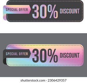 holographic Sticker for sale events, discount and promotion events with new collection promotions