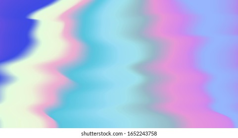 Holographic surface with colorful stains.