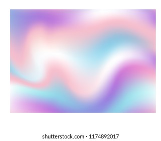 Holographic surface wrinkled foil pastel. Holographic rainbow foil abstract background. Wonderful magic background. Fantasy colorful card. pastel holographic gradient mesh template surface.
