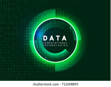Holographic technological infographic. Big data visualization. Vector illustration