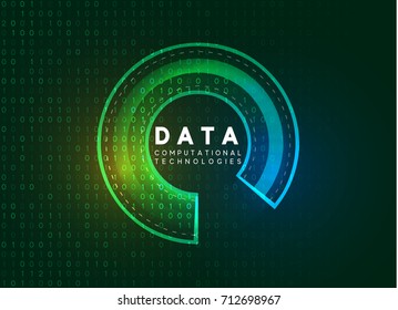Holographic technological infographic. Big data visualization. Vector illustration
