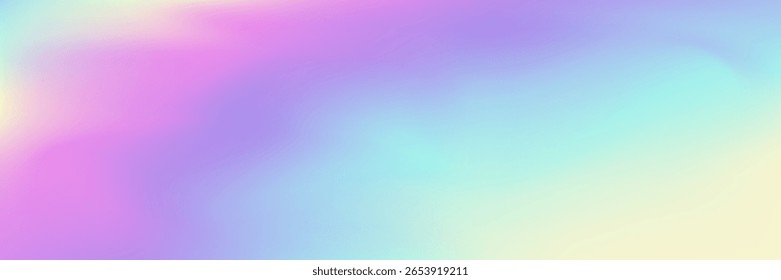 Holografische Textur. Abstrakter Hintergrund. Glänzender minimalistischer Hintergrund. Perlmutthintergrund. Vintage Fluid. Kunststoffnetz. Retro Glitch. Lila Neonverlauf. Violette holografische Textur