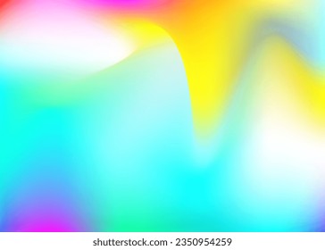 Textura holográfica. Antecedentes abstractos. Banner suave. Girlie Flyer. Luz de época. Gradiente Perlectante. Fondo de desenfoque morado. Fondo creativo retro. Textura holográfica azul