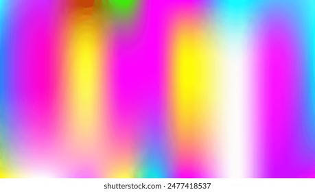Holographic Texture. Abstract Gradient. Modern Cover. Unicorn Fluid. Retro Spectrum Illustration. Pink Blur Background. Soft Glitter. Hologram Gradient. Purple Holographic Texture
