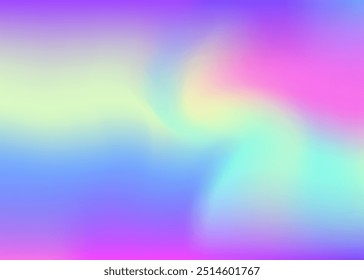Textura holográfica. Gradiente Abstractas. Tarjeta Unicornio. Fondo perlado. Invitación de holografía de neón. Fondo suave púrpura. Líquido mínimo. Superficie retro. Textura holográfica azul
