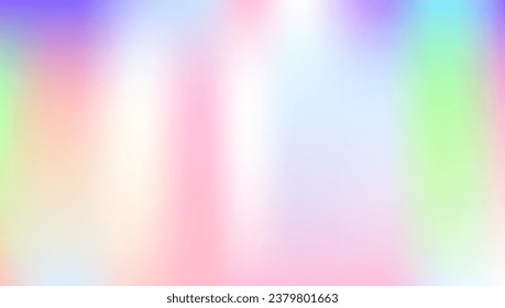 Holografische Textur. blauer Hintergrund. Weicher Vektorgrafik. Pop Spectrum Template. Abstrakter Farbverlauf. Helles Mesh. Hologramm-Hintergrund. Lebendiges Folie. rosafarbene holografische Textur