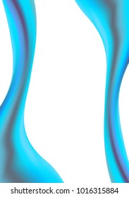Holographic Texture. Bright Glossy Dense Liquid in Holographic Style. Illustration. Futuristic Liquid. Holographic Foil for Fashion Flyer, Brochure Design, Web Design, Cover. Futuristic Abstraction.