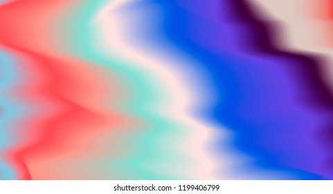 Holographic texture with colorful stains. Psychedelic trippy tie-dye style vector illustration.