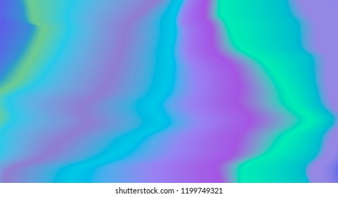 Holographic texture with colorful stains. Psychedelic trippy tie-dye style vector illustration.