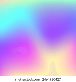 Holographic Texture. Girlie Cover. Soft Spectrum Backdrop. Abstract Gradient. Iridescent Background. Purple Shiny Background. Neon Concept. Pastel Mesh. Blue Holographic Texture