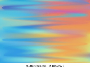 Holographic texture gradient background vector design. Iridescent hologram vibrant cover. Party banner smooth backdrop. Blur radiance abstract pattern. Halographic liquid motion wallpaper.