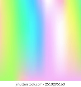 Textura holográfica. Hippie Soft Gradient. Fundo Pearlescent. Holograma de fundo. Projeto Retrô. Folha Moderna. Convite para Espectro de Desfoque. Papel Metálico. Textura holográfica azul