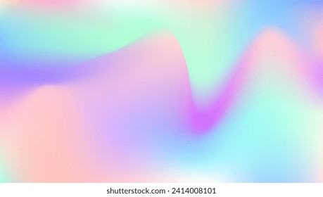 Holographic Texture. Iridescent Gradient. Hologram Gradient. Blur Geometric Backdrop. Purple Soft Background. Trendy Flyer. Pop Concept. Bright Light. Violet Holographic Texture