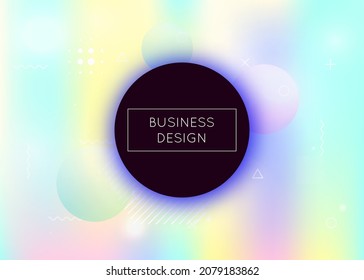 Holographic Texture. Liquid Fluid. Blue Shiny Background. Vibrant Flyer. Soft Concept. Rainbow Pattern. Magic Iridescent Template. Simple Dots. Violet Holographic Texture