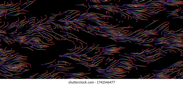 Holographic texture made with generative art, Perlin noise. Futuristic surreal background with organic shapes like roots or flowing liquid.