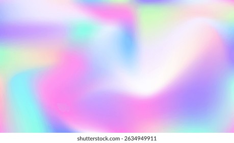 Holographic Texture. Modern Card. Purple Shiny Background. Fantasy Fluid. Hologram Gradient. Blur Geometry Brochure. Retro Concept. Pearlescent Gradient. Violet Holographic Texture