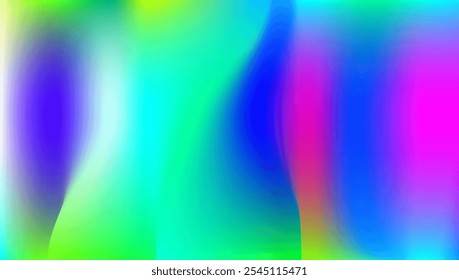 Holographic Texture. Modern Fluid. Metalic Mesh. Abstract Gradient. Iridescent Gradient. Blur Glitter. Neon Multicolor Illustration. Violet Retro Background. Blue Holographic Texture