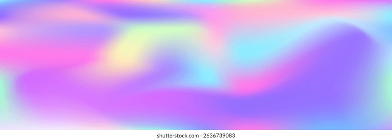Holographic Texture. Pearlescent Background. Pink Metal Gradient. Kawaii Flyer. Pop Geometric Template. Graphic Card. Iridescent Gradient. Retro Poster. Violet Holographic Texture