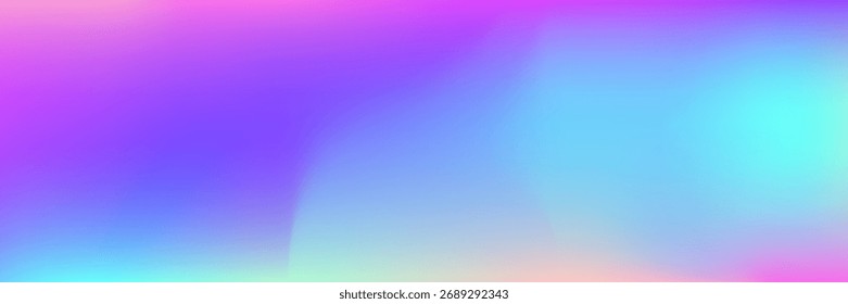 Textura holográfica. Fundo Pearlescent. Ilustração de geometria pop. Malha Fantasia. Gradiente de Néon Roxo. Trendy Fluid. Holograma de fundo. Design de metal. Textura holográfica violeta