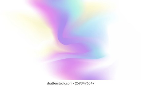 Holographic Texture. Pearlescent Gradient. Retro Poster. Rainbow Card. Fantasy Flyer. Iridescent Background. Pop Gasoline Illustration. Blue Shiny Gradient. Purple Holographic Texture