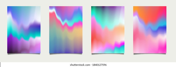 Holographic texture with rainbow stains. Abstract futuristic backgrounds.