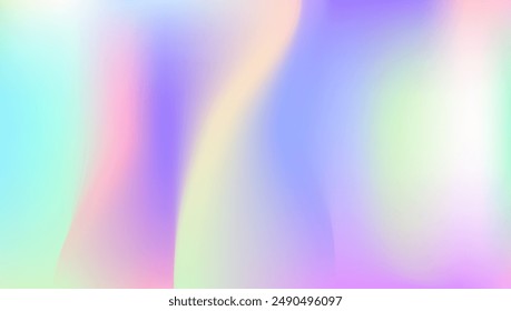 Holographic Texture. Shiny Creative Invitation. Trendy Paper. Abstract Gradient. Hologram Gradient. Pink Pop Background. Cosmos Light. Blur Banner. Blue Holographic Texture
