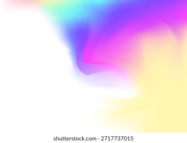 Textura holográfica. Folleto suave multicolor. Fondo de ensueño. Gradiente de Vaporwave. Patrón de neón. Gradiente de metal violeta. Volante Mínimo. Malla Cosmos. Textura holográfica azul