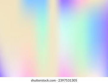 Holographic Texture. Soft Shapes. Pink Retro Background. Abstract Gradient. Hologram Gradient. Plastic Cover. Metal Futuristic Backdrop. Cosmos Card. Blue Holographic Texture