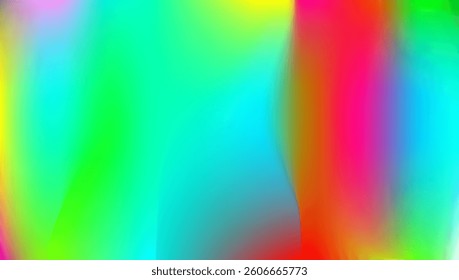 Holographic Texture. Trendy Flyer. Vintage Light. Abstract Background. Blue Pop Background. Neon Vector. Shiny Geometry Invitation. Pearlescent Gradient. Violet Holographic Texture