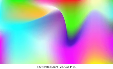 Holographic Texture. Violet Retro Gradient. Pop Surface. Pearlescent Gradient. Hipster Flyer. Abstract Background. Vibrant Light. Metal Creative Brochure. Blue Holographic Texture