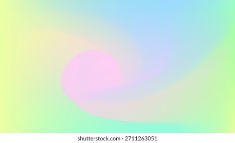 Textura holográfica. Gradiente brillante amarillo. Vector blando. Fondo de Espectro retro. Tarjeta del arco iris. Gradiente perlado. Volante de neón. Fondo del holograma. Textura holográfica rosa