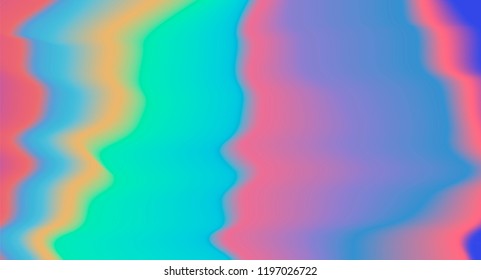 Holographic texure with rainbow stains. Vaporwave style. 