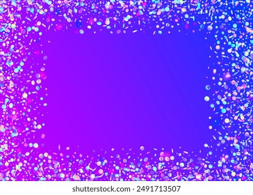 Holographic Tinsel. Digital Ribbon. Pink 3d Burst. Carnaval Background. Glare Texture. Rainbow Serpentine. Modern Poster. Light Abstract Explosion. Blue Holographic Tinsel