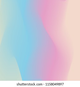 Holographic vector background. Abstract soft pastel colors backdrop. Trendy creative vector cosmic gradient. 