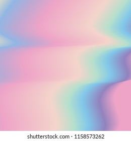 Holographic vector background. Abstract soft pastel colors backdrop. Trendy creative vector cosmic gradient. 