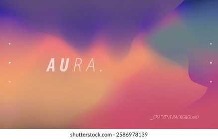 Holographic vector background with a blur effect in vibrant colors. Modern and abstract design suitable for digital projects.
