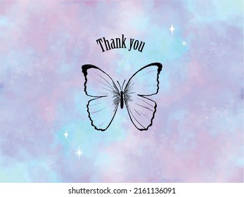 fondo vectorial holográfico con una mariposa para carteles, tarjetas, volantes, fondos de pantalla de medios sociales, etc.