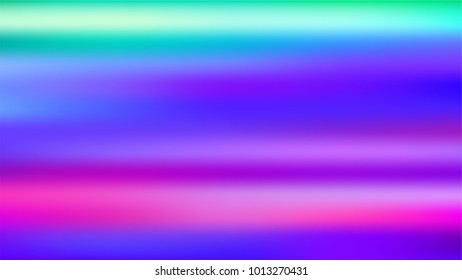Holographic Vector Background. Iridescent Foil. Glitch Hologram. Pastel neon rainbow. Ultraviolet metallic paper. Template for presentation. Cover to web design.  Abstract colorful gradient. 